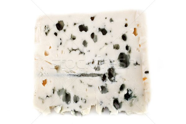 Roquefort brânză alb studio fundal alb Imagine de stoc © cynoclub