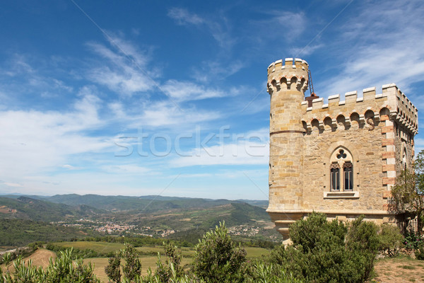 rennes le chateau city, magdala tower Stock photo © cynoclub