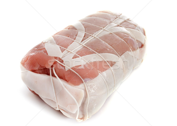 Conjunto ternera blanco carne aislado Foto stock © cynoclub