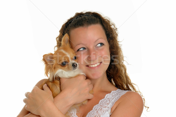 girl and chihuahua Stock photo © cynoclub
