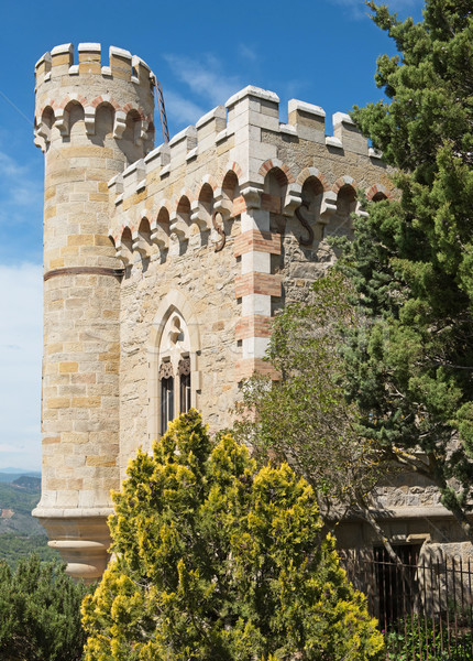 Magdala tower, rennes le chateau city Stock photo © cynoclub