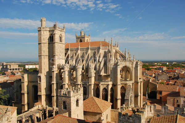 Cathedral St Just and Pasteur of Narbonne Stock photo © cynoclub