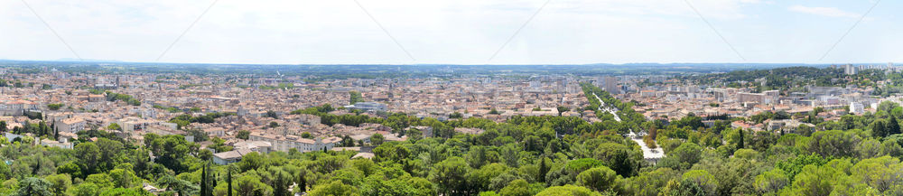 panorama of Nimes Stock photo © cynoclub