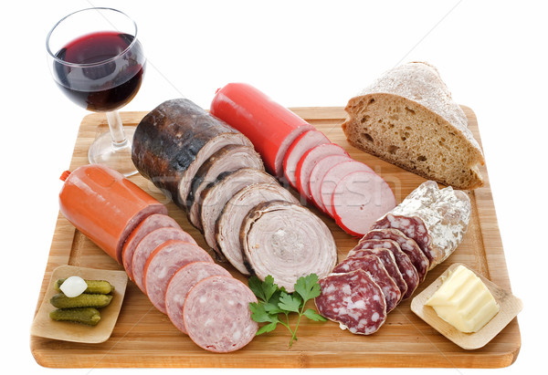 varieties of sausages Stock photo © cynoclub