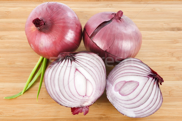 Stock photo: red onion