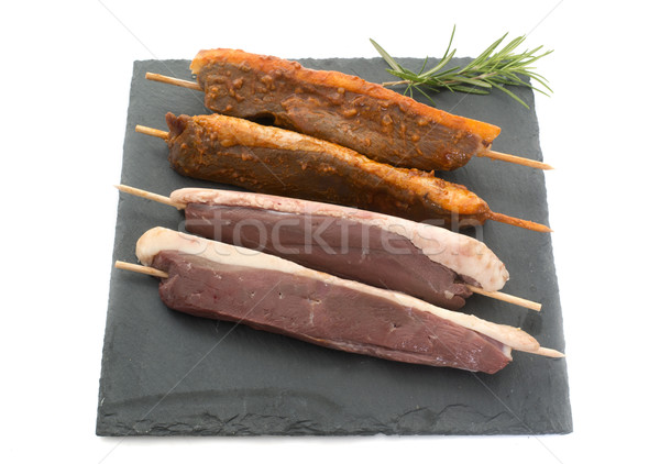 kebab of duck meat Stock photo © cynoclub