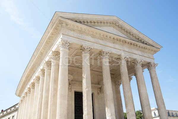 Roman Temple Maison Carree in Nimes Stock photo © cynoclub