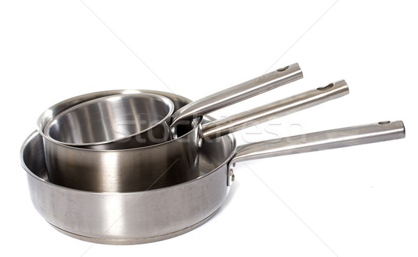 saucepan and frying pan Stock photo © cynoclub
