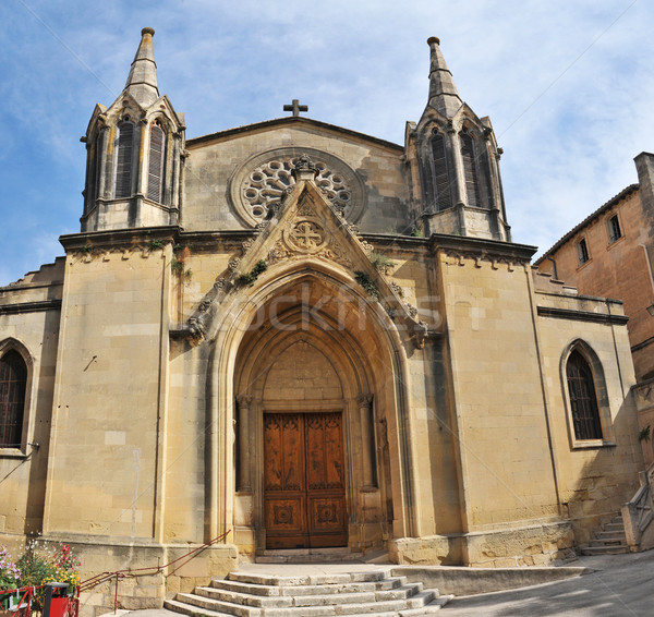 [[stock_photo]]: église · peu · ville · porte · architecture