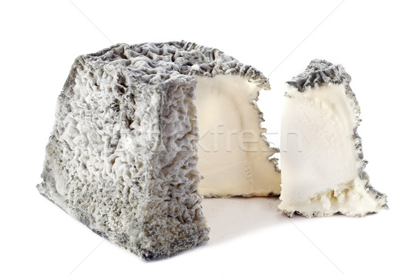 [[stock_photo]]: Fromage · de · chèvre · alimentaire · fromages · studio · France · fond · blanc