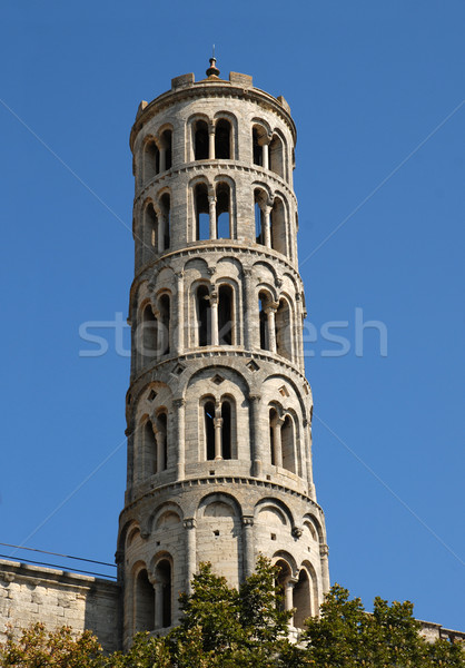 tower of Cathedral of Uzes Stock photo © cynoclub