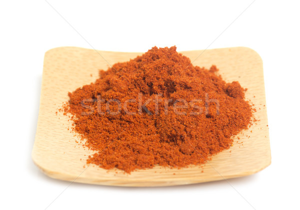 Stock fotó: Piros · paprika · stúdió · piros · fehér · fehér · háttér