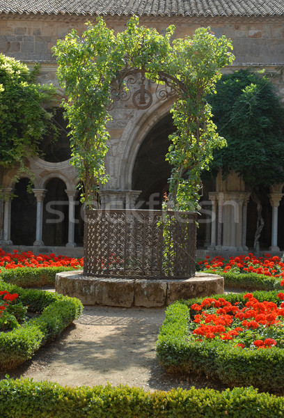 Stock photo: old well in an abbey
