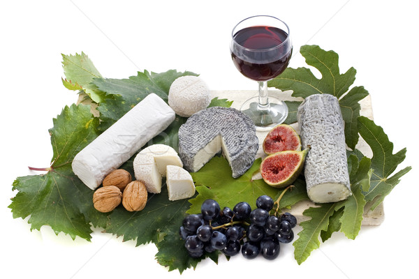 goat cheeses and fruits Stock photo © cynoclub