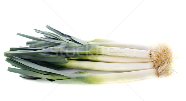 Haufen grünen Studio Gemüse weißem Hintergrund Stock foto © cynoclub