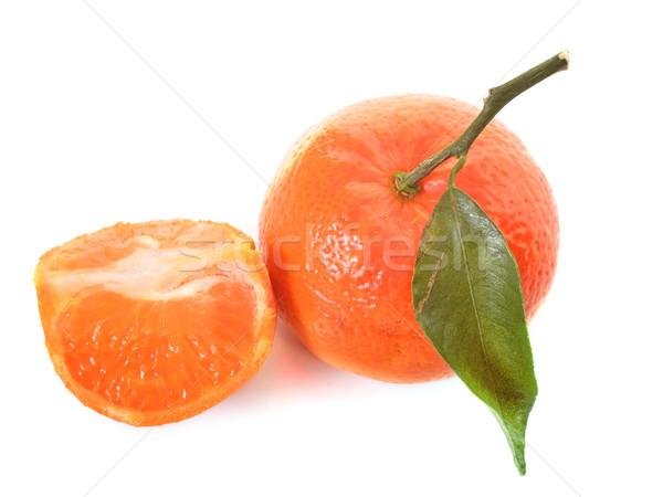 clementine with leaf Stock photo © cynoclub