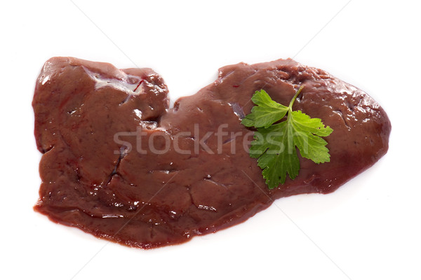 Wątroba pietruszka biały mięsa Zdjęcia stock © cynoclub