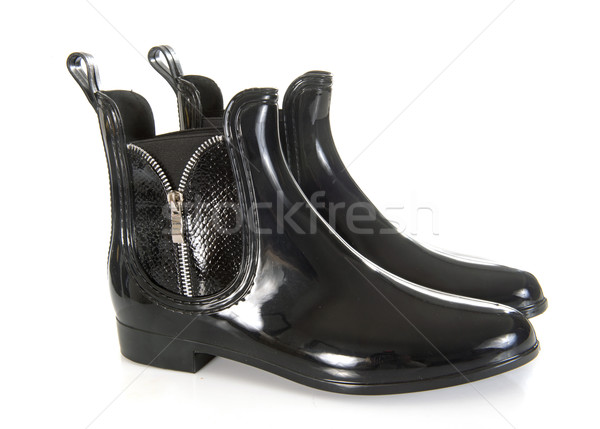Ploaie ghete alb pantofi studio Imagine de stoc © cynoclub