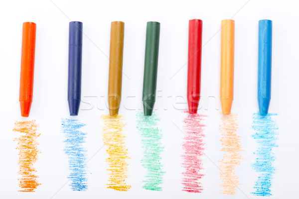 Farbe Bleistifte weiß Design Bleistift Stock foto © cypher0x