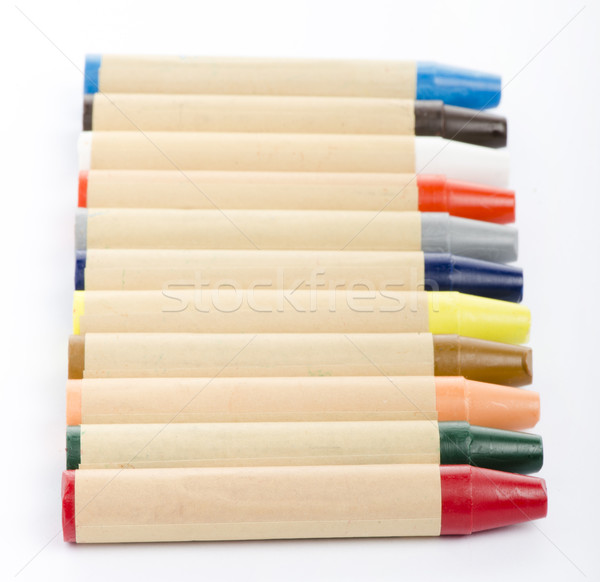 Renk kalemler beyaz dizayn kalem Stok fotoğraf © cypher0x