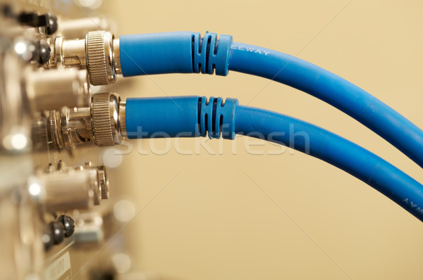 Foto stock: Dos · hd · cables · macro · tiro · digital