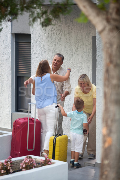 Feliz padres reunión hija nieto familia Foto stock © d13