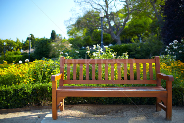 Stock photo: Bench in the park