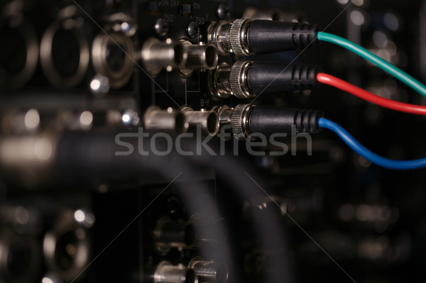 RGB video cables in the pro recorder. Stock photo © d13