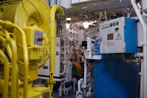 Tekne iç kontrol paneli sanayi endüstriyel enerji Stok fotoğraf © d13