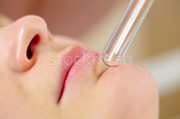 Laser impact on problem skin areas Stock photo © d13