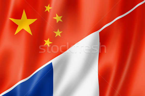 Stock photo: China and France flag