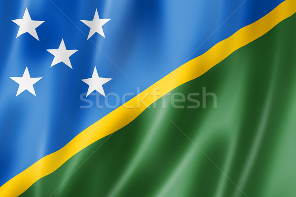 Solomon Islands flag Stock photo © daboost