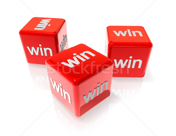 Win red dices Stock photo © daboost