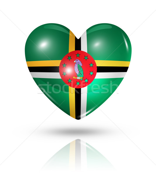 Amor Dominica coração bandeira ícone símbolo Foto stock © daboost