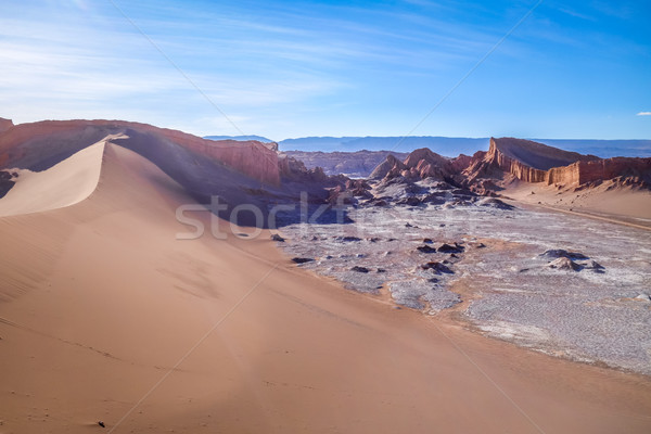 Sand dunes in Valle de la Luna, San Pedro de Atacama, Chile Stock photo © daboost