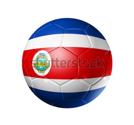 Futebol futebol bola Costa Rica bandeira 3D Foto stock © daboost