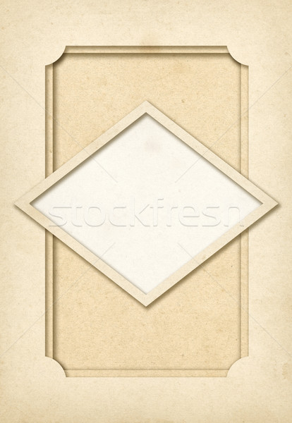 Vintage paper photo frame Stock photo © daboost