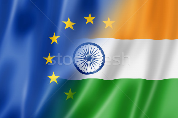Europe and India flag Stock photo © daboost