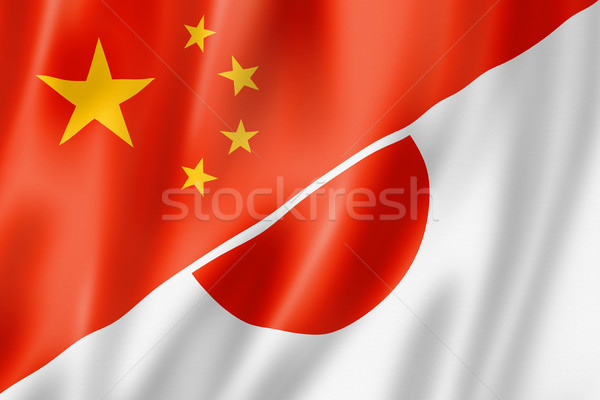 China and Japan flag Stock photo © daboost