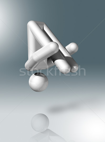 Ginástica trampolim 3D símbolo esportes tridimensional Foto stock © daboost