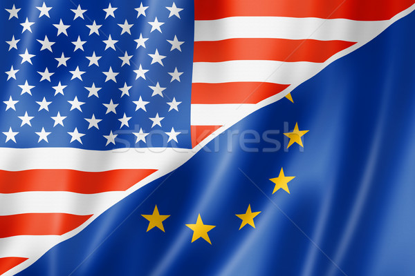 USA and Europe flag Stock photo © daboost