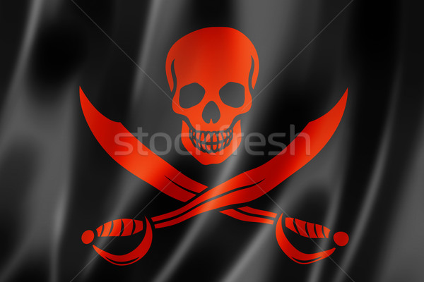 Pirate flag, Jolly Roger Stock photo © daboost