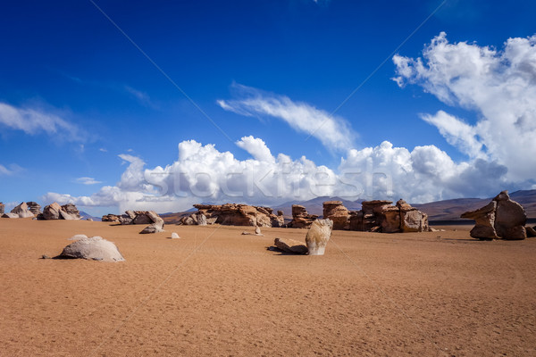 Siloli desert in sud Lipez reserva, Bolivia Stock photo © daboost