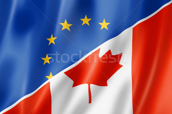 Europe and Canada flag Stock photo © daboost