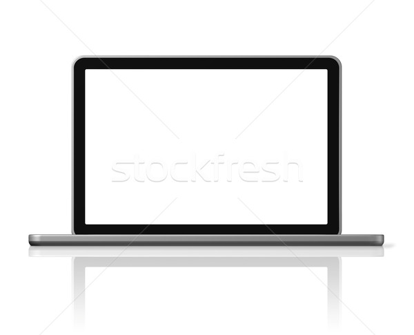 Laptop computer geïsoleerd witte 3D een Stockfoto © daboost