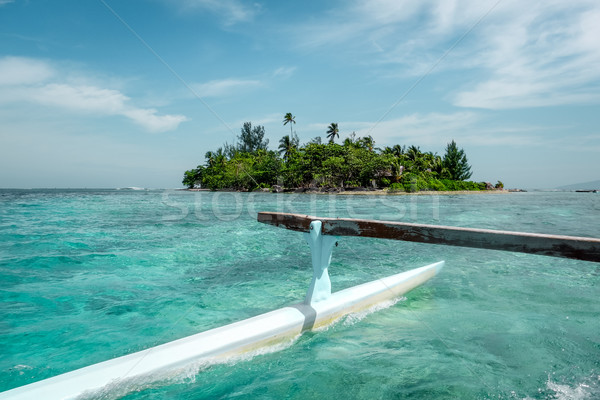 Weg Paradies tropischen Atoll Insel Französisch Stock foto © daboost