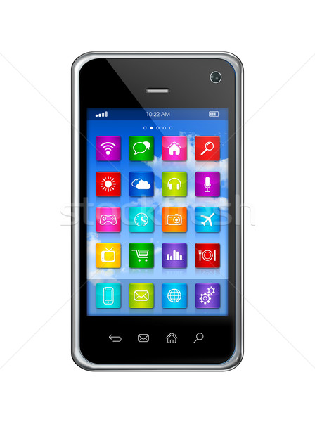 Smartphone Touchscreen HD - apps icons interface Stock photo © daboost