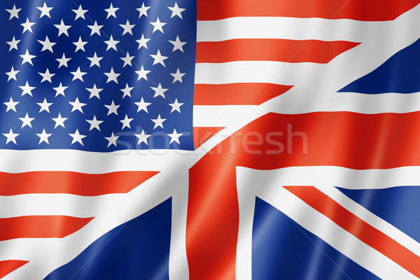 United States and British flag Stock photo © daboost