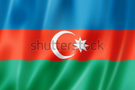 Azerbaijani flag Stock photo © daboost