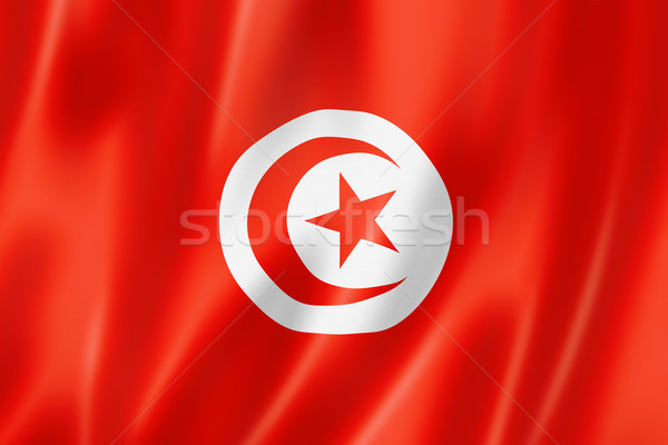 Tunisian flag Stock photo © daboost